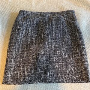 LOFT Monochrome Tweed Pencil Skirt